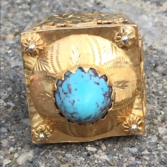 🌟SOLD!🌟 18KT Venetian Etruscan Fob Pendant/Charm - Picture 6 of 8